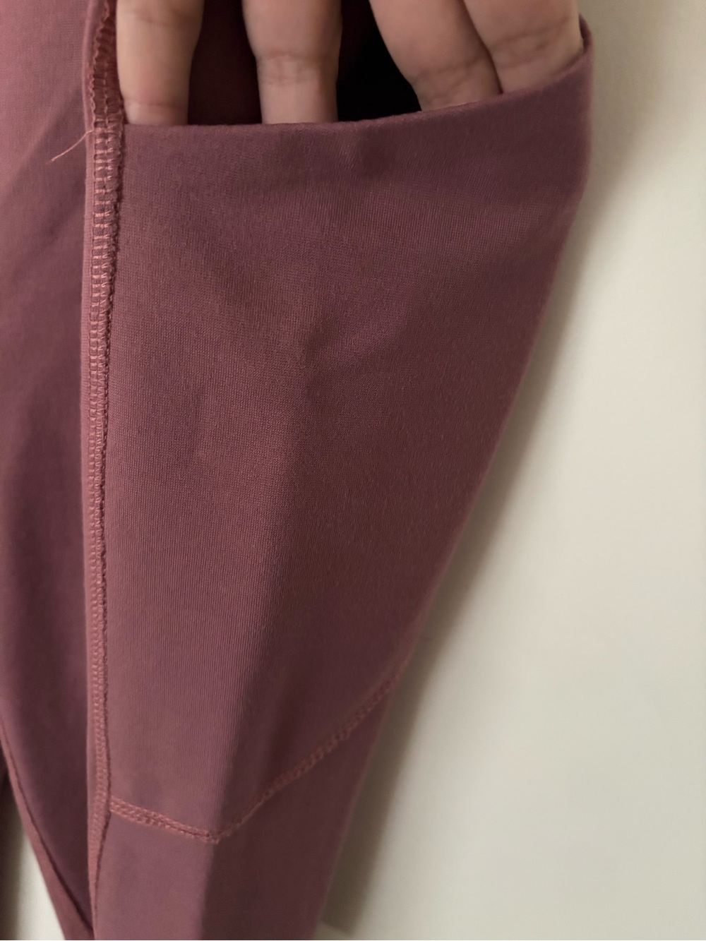 Jaanuu Scrub Set- Mauve Top With Ruffle Trim And Knit Cargo Pants-Small - Picture 14 of 16